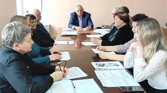 Заседания бюро совета  Алексеевской местной организации ветеранов