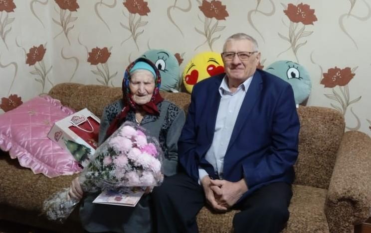 Во время поздравления А.А.Савченко с Днём рождения и с Новым годом.